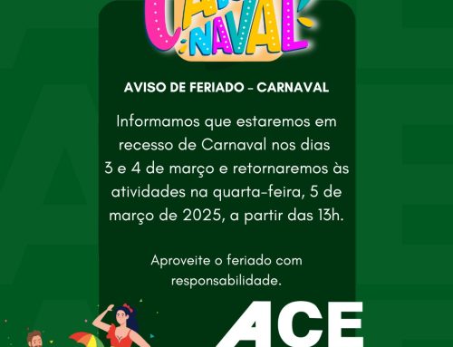 Aviso de Feriado – Carnaval