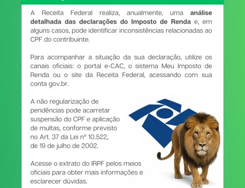 Imposto de Renda – Verifique Possíveis Irregularidades