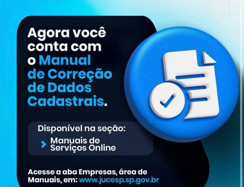 JUCESP lança Manual de Correção de Dados Cadastrais para empresas